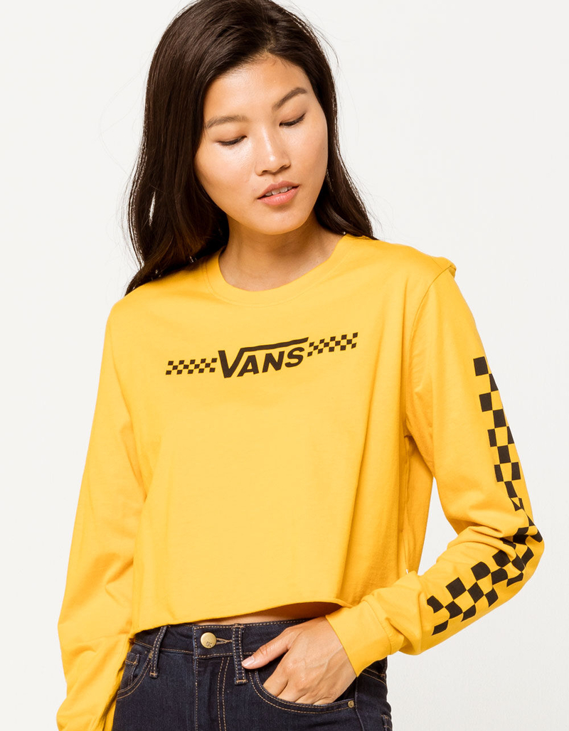 VANS Funnier Times Yellow Womens Crop Tee image number 0