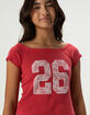 FULL TILT Lace 26 Girls Off The Shoulder Tee image number 5