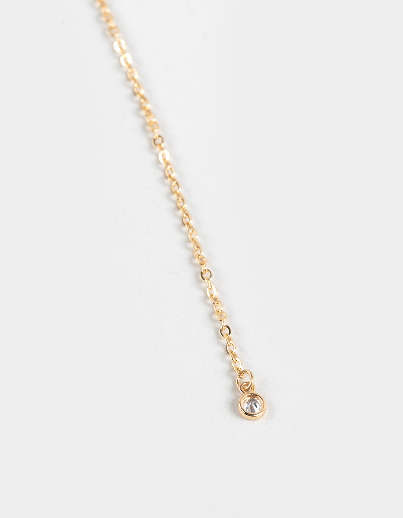 FULL TILT Rhinestone Lariat Necklace image number 1