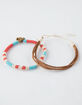 BLUE CROWN 2 Pack Leather & Rope Bracelets image number 1