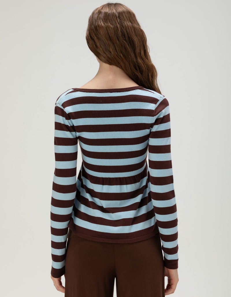 RSQ Womens Stripe Babydoll Sweater image number 3