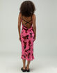 WEST OF MELROSE Floral Satin Womens Slip Dress image number 3