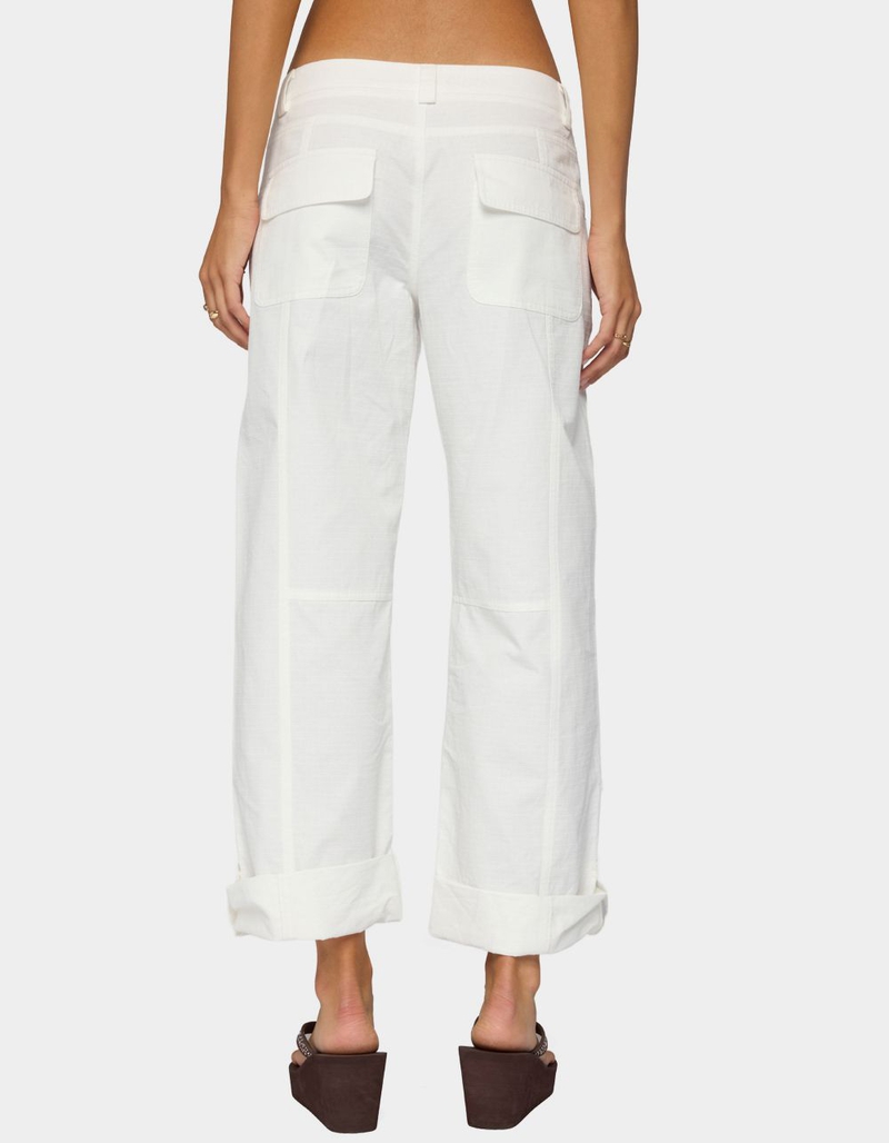 EDIKTED Odettia Sheer Cotton Pants image number 2