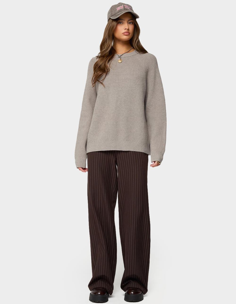 EDIKTED Lavonne Oversized Knit Raglan Sweater image number 3