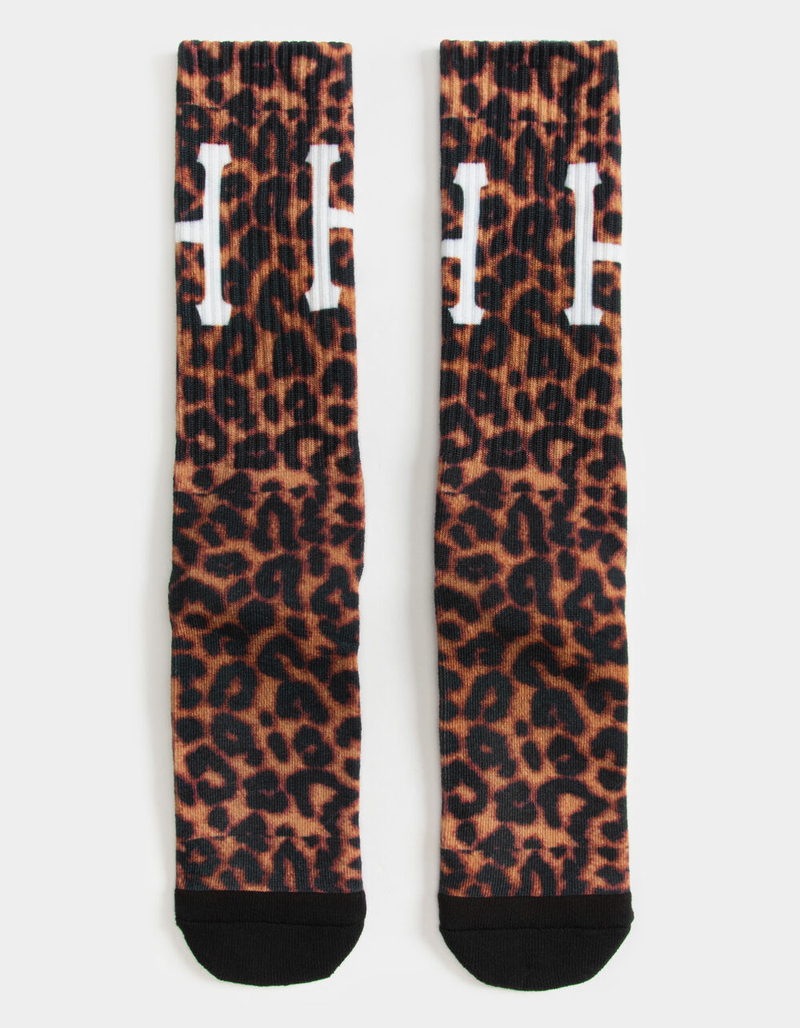 HUF Digital Leopard Mens Crew Socks image number 0