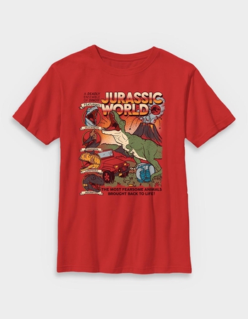JURASSIC WORLD REBIRTH Cartoon Comic Unisex Kids Tee Primary Image