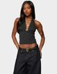 EDIKTED Blaire Polka Dot Halter Top image number 1