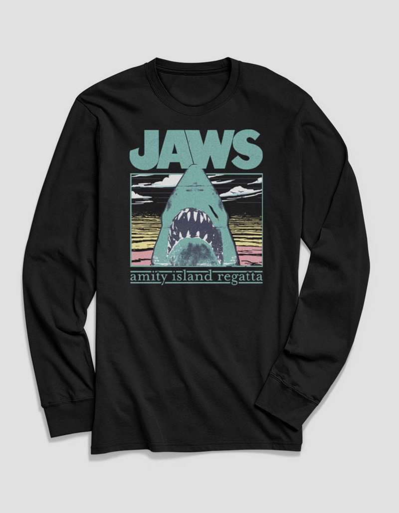 JAWS Comfort Amity Island Logo Unisex Long Sleeve Tee image number 0