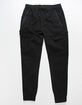 BROOKLYN CLOTH Twill Cargo Pocket Black Mens Jogger Pants image number 1