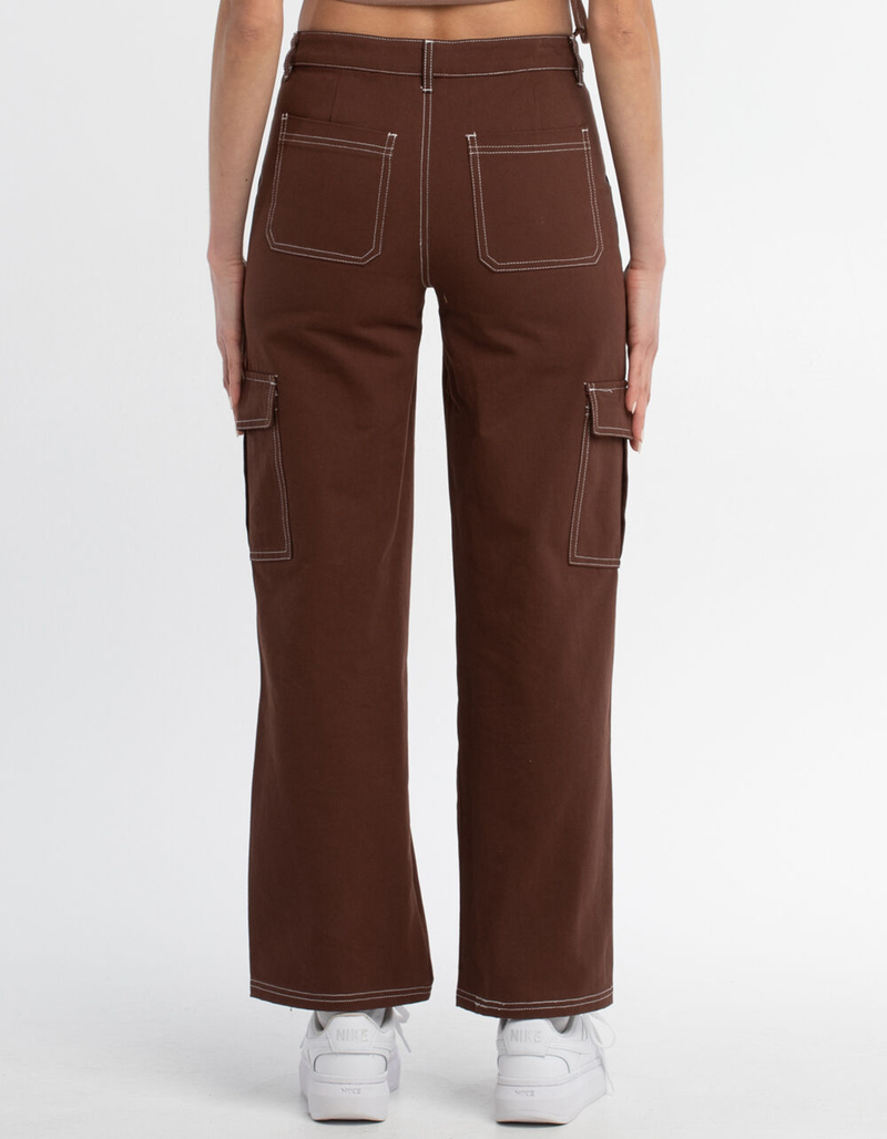 FULL TILT Contrast Stitch Womens Carpenter Pants image number 4