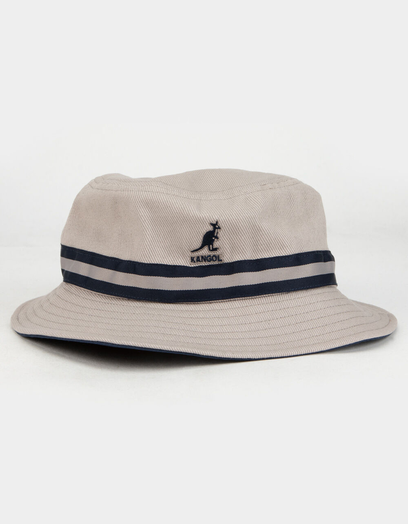 KANGOL Stripe Lahinch Gray Bucket Hat image number 0