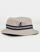 KANGOL Stripe Lahinch Gray Bucket Hat image number 1
