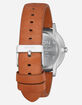NIXON Daily Driver Porter Leather Silver & Tan Watch image number 3