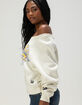 THE WILD COLLECTIVE Los Angeles Rams Womens Off The Shoulder Sweatshirt image number 3