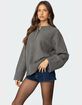 EDIKTED Montana Oversized Button Sweater image number 5