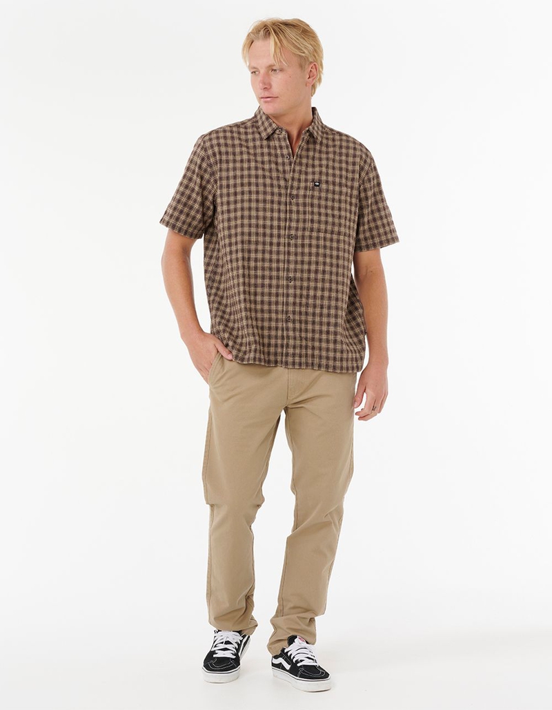 RIP CURL Classic Surf Check Mens Short Sleeve Shirt image number 1