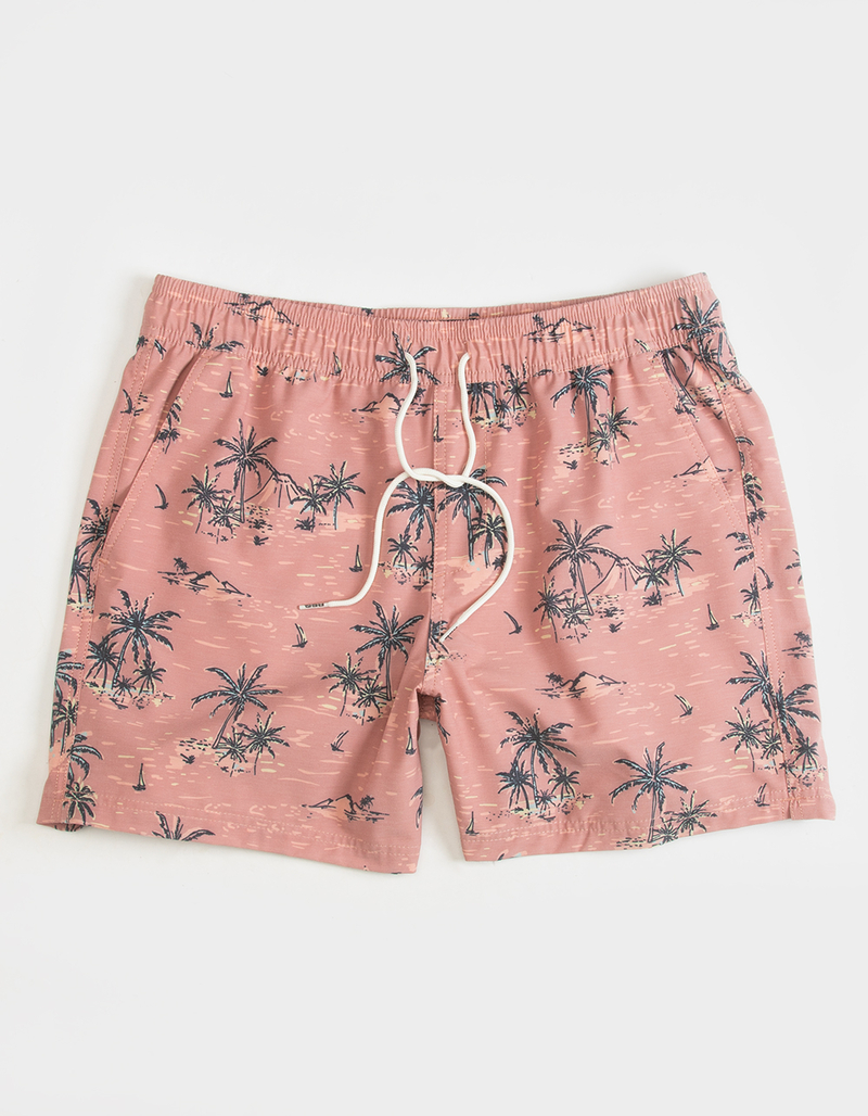 RSQ Tropics Mens 5" Swim Shorts image number 1