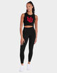 THE UNIVERSITY OF UTAH Distressed Primary Logo Womens Cropped Tank Top image number 2