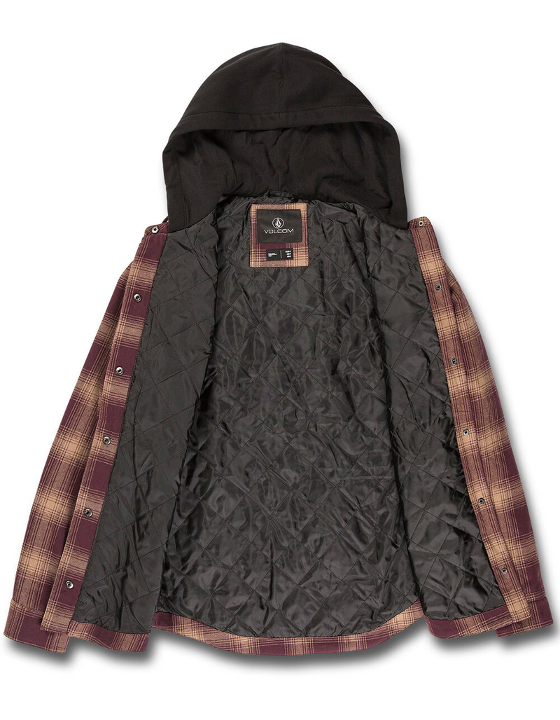 VOLCOM Womens Hooded Flannel Jacket image number 2
