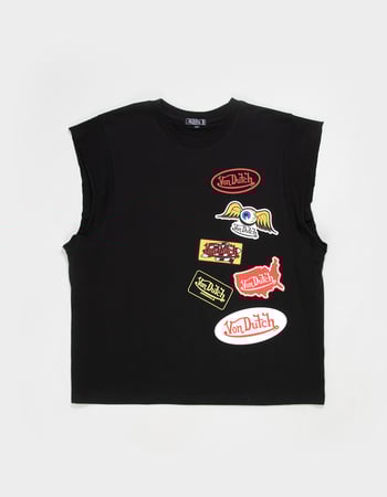 VON DUTCH Patch Mens Muscle Tee Primary Image