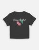 CHERRIES Doing My Best Womens Baby Tee image number 1