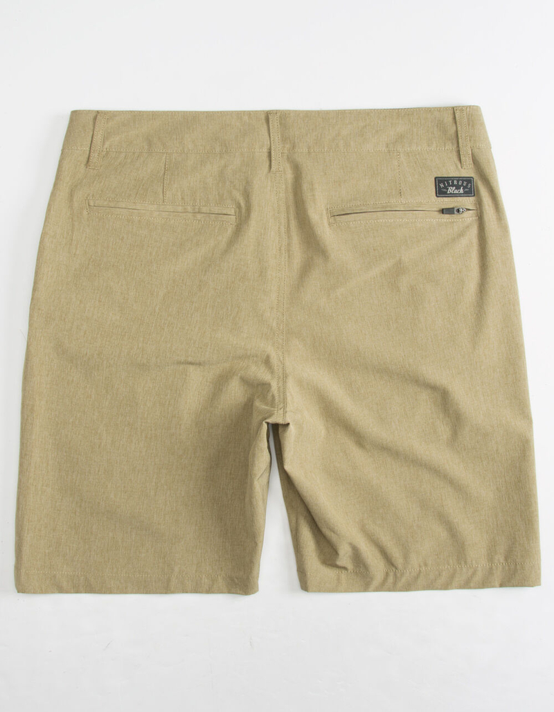 NITROUS BLACK Format Khaki Mens Hybrid Shorts image number 1