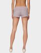EDIKTED Kodi Striped Fold Over Shorts image number 3