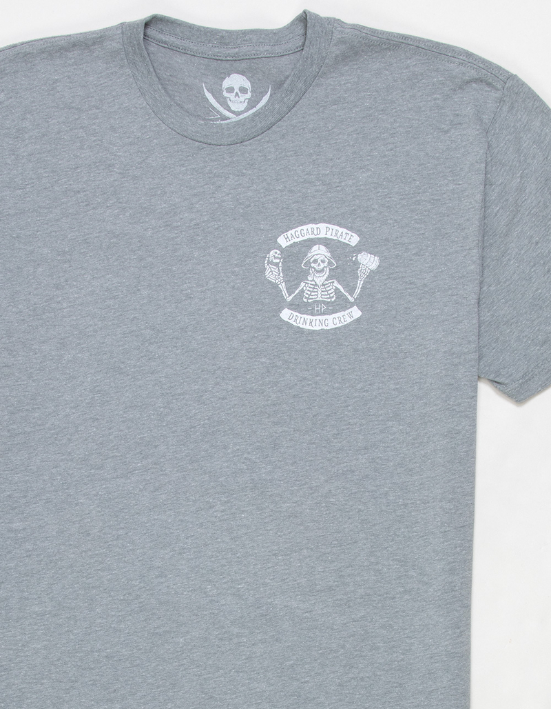 HAGGARD PIRATE Drinking Crew Mens Tee image number 2