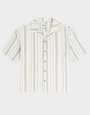 RHYTHM Relaxed Stripe Mens Button Up Shirt Primary Image