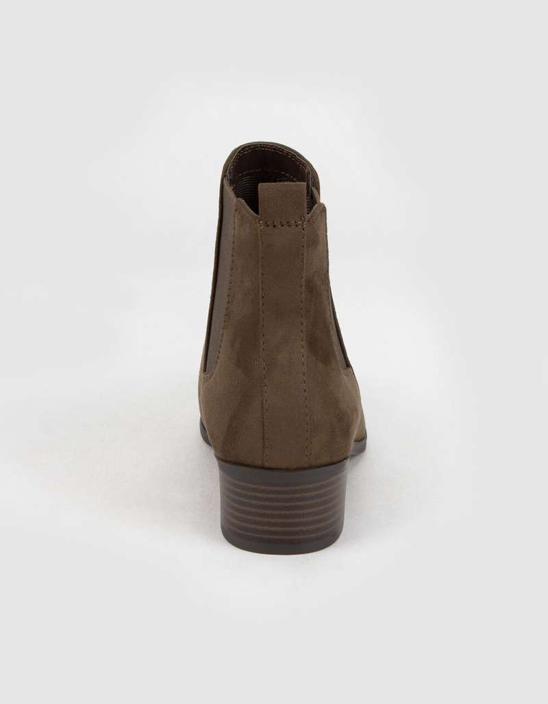 SODA Womens Chocolate Chelsea Boots image number 3