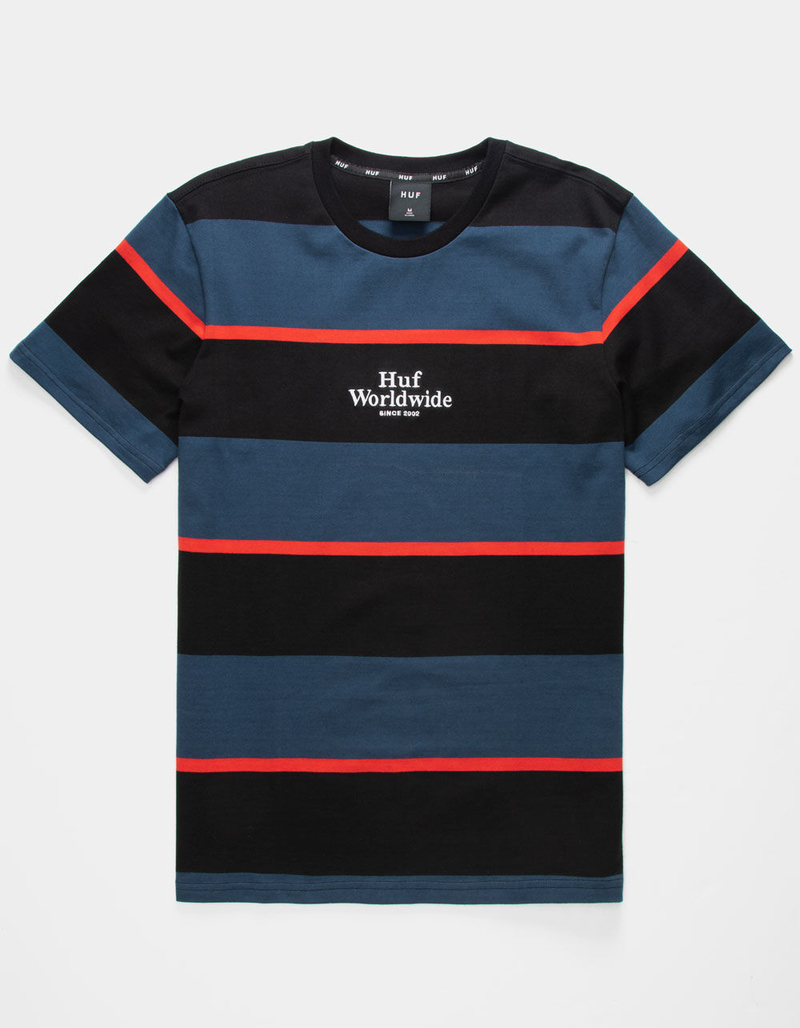 HUF Mazon Stripe Blue Mens T-Shirt image number 0