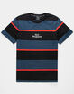 HUF Mazon Stripe Blue Mens T-Shirt image number 1