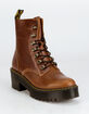 DR. MARTENS Leona Orleans Womens Leather Heeled Boots image number 1