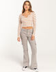 ROXY Stripe Waffle Womens Top image number 2