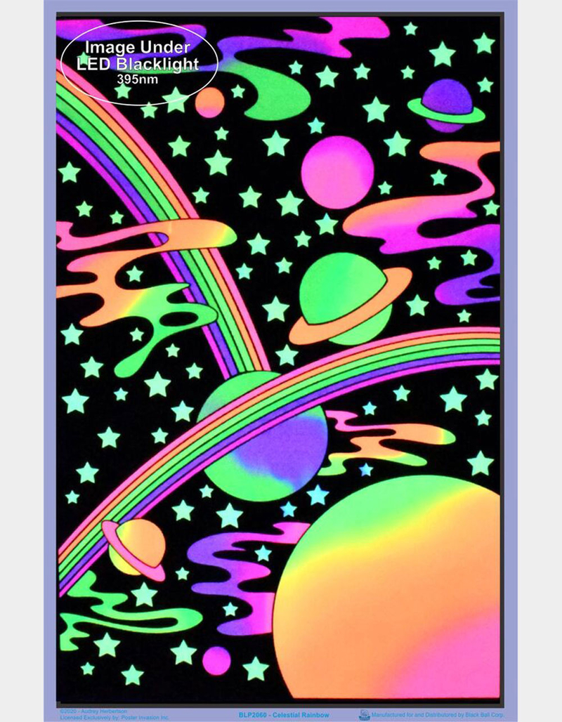 Celestial Rainbow Blacklight Poster image number 1