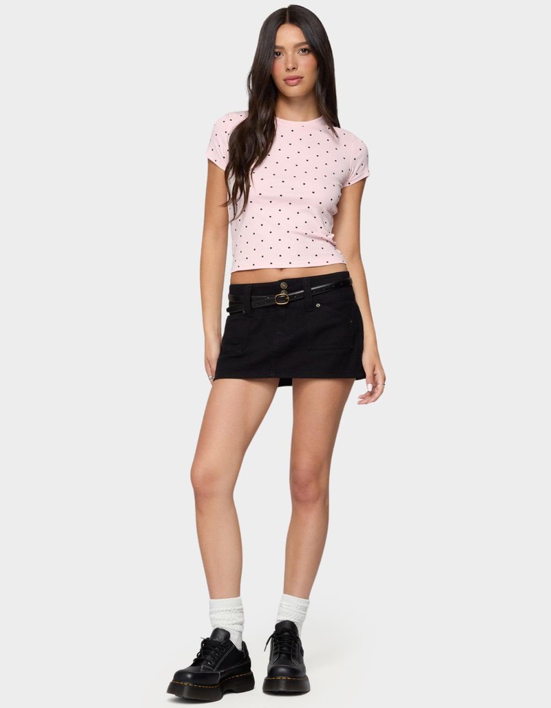 EDIKTED Lorenzo Polka Dot Tee image number 3