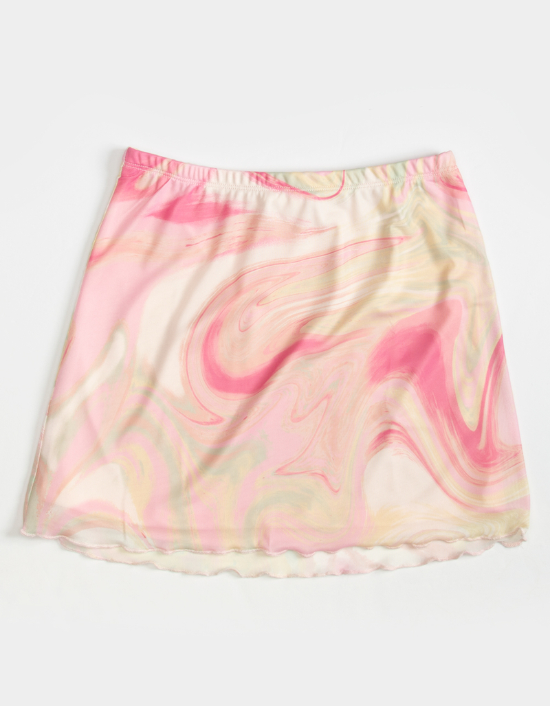 FULL TILT Mesh Marble Swirl Girls Skirt image number 0