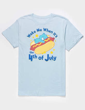 CARE BEARS Wake Me 4th Of July Unisex Tee Primary Image