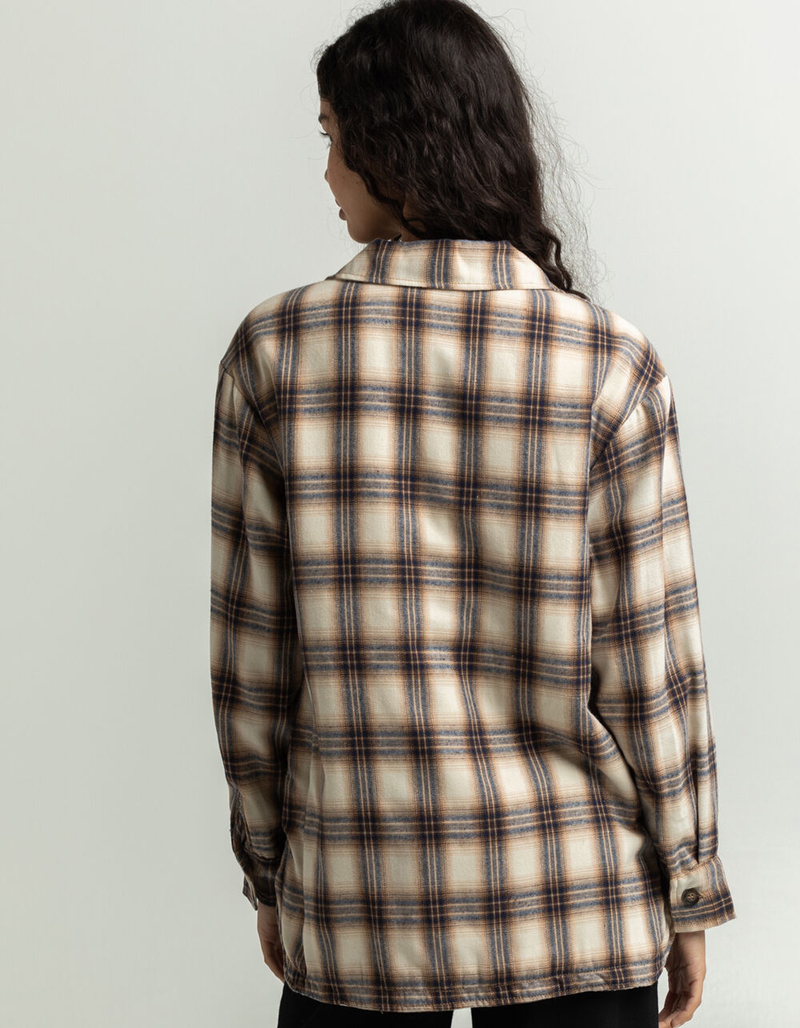 ASHLEY Plaid Sherpa Shacket image number 2