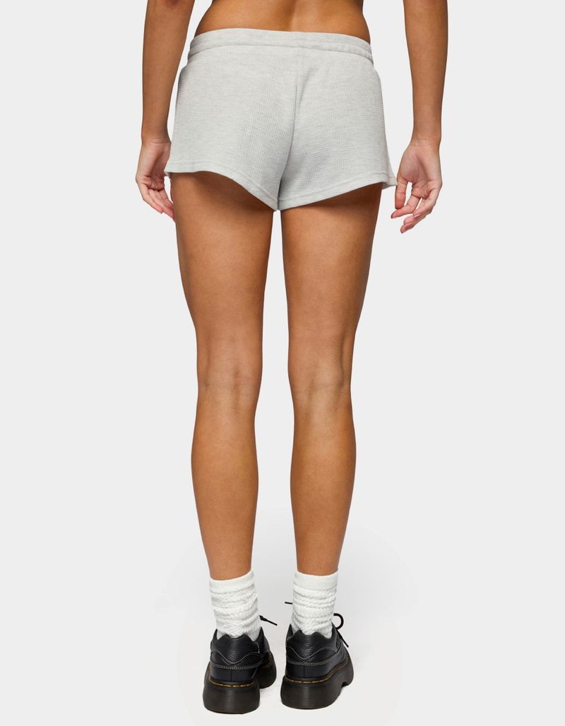 EDIKTED Baila Waffle Shorts image number 2