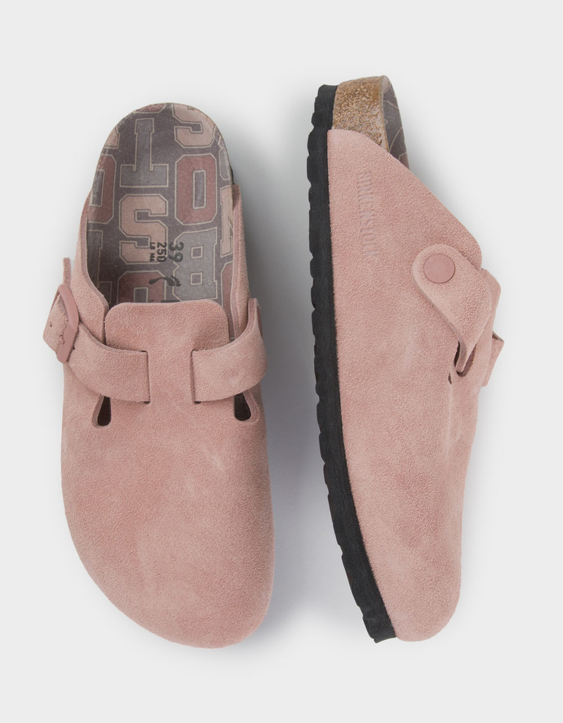 BIRKENSTOCK Boston Varsity Womens Suede Clogs image number 4