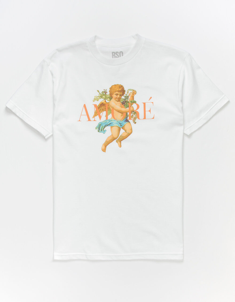 RSQ Amore Mens White T-Shirt image number 0