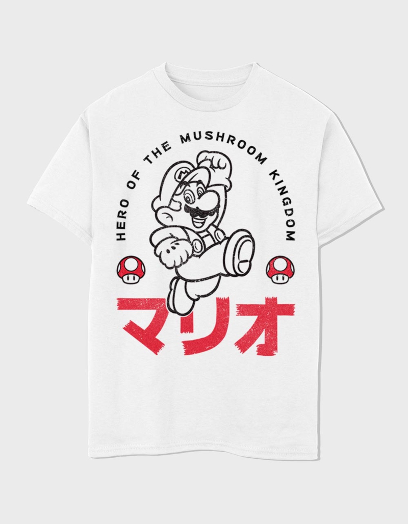MARIO Hero Kanji Kingdom Unisex Kids Tee image number 0