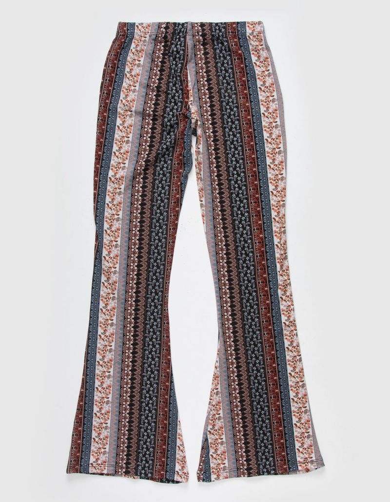 WHITE FAWN Printed Girls Flare Pants image number 1