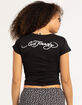 ED HARDY New York Eagle Womens Baby Tee image number 2