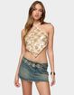 EDIKTED Dixie Backless Sequin Triangle Top image number 1