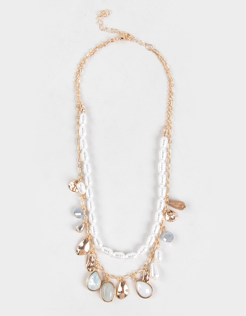 FULL TILT Layered Multi Shell Necklace image number 0