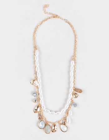 FULL TILT Layered Multi Shell Necklace Primary Image