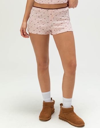 FULL TILT Ditsy Pointelle Womens Shorts Alternative Image