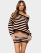 EDIKTED Saphi Striped Oversized Knit Sweater image number 1